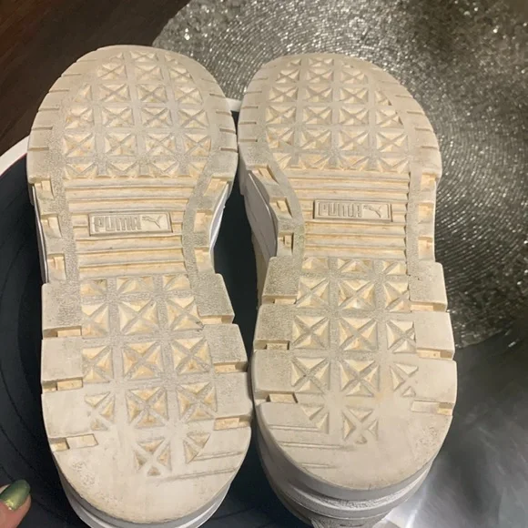 PUMA Mayze Leather Platform sneakers/shoes - Picture 8 of 12